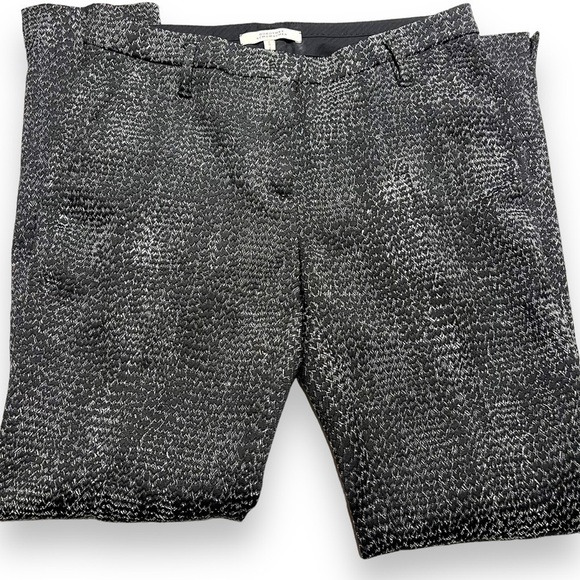 Dorothee Schumacher Womens Textured Trousers Size 2 Black White Pleated - Picture 2 of 9